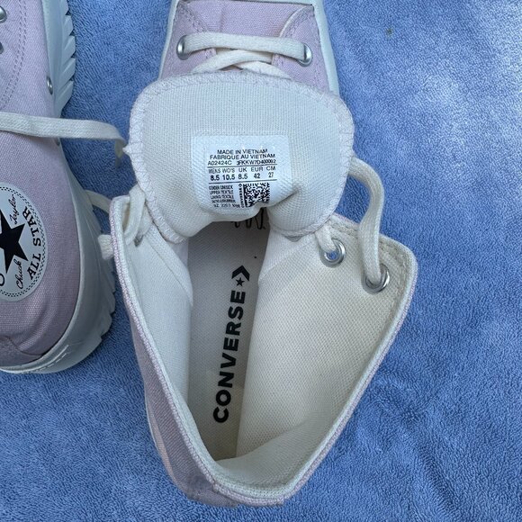 Converse Chuck Taylor Lugged 2.0 Pink High Tops Women's 10.5 - Picture 10 of 12